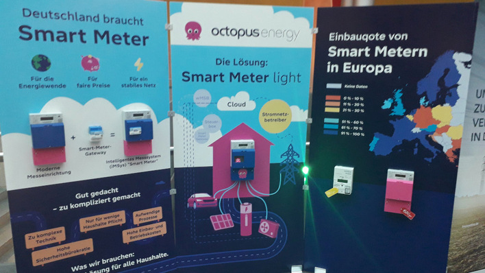 Präsentation von Octopus Energy in der britischen Botschaft in Berlin.