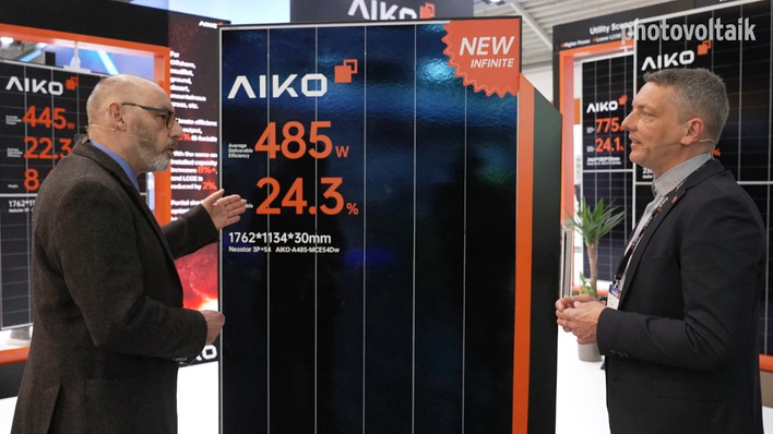 Christian Peter von Aiko Energy Germany (rechts) zeigt spannende Innovationen.