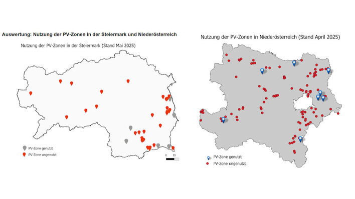 Von den in der Steiermark und in Niederösterreich ausgewiesenen 152 Flächen wurden innerhalb von zwei Jahren nur 14 bebaut.