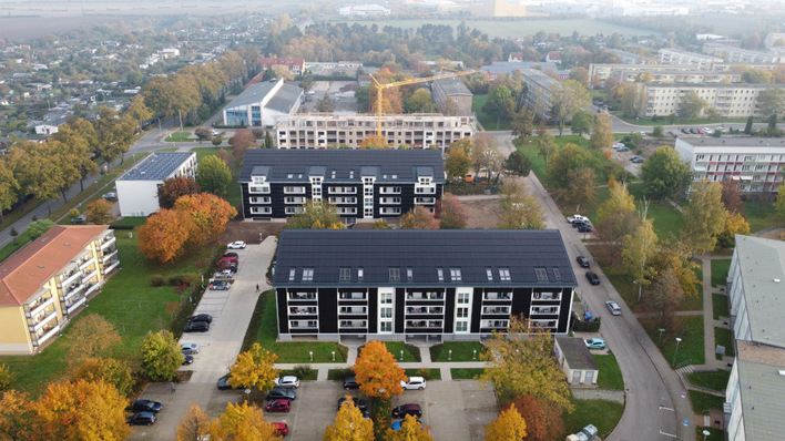 Im sachsen-anhaltinischen Aschersleben sind schon Gebäude mit Energieflatrate entstanden. Jetzt wollen die Partner das Konzept in Großstädte tragen.