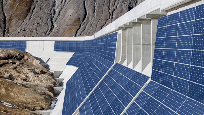 Seit drei Jahren ist die Anlage an der Staumauer des Muttsees in den Schweizer Alpen in Betrieb. Jetzt wird sie auch für Netzstablität sorgen.