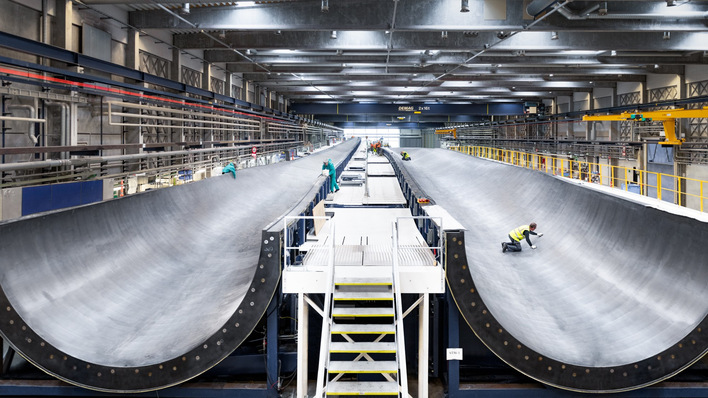 2021 Vestas Wind Systems - V236 Blatt-Fertigungsform für die V236 im dänischen Werk Nakskov