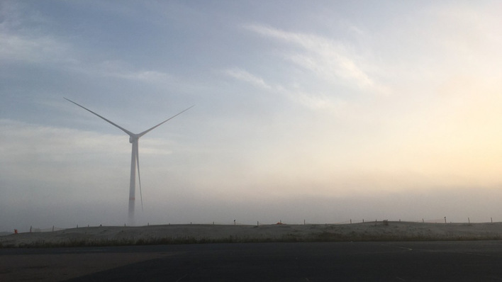 Das Fraunhofer IWES stellt Datensätze aus früheren Messkampagnen mit der 8-Megawatt-Forschungsanlage Adwen AD8 für die Entwicklung des KI-Diagnoseverfahrens zur Verfügung.