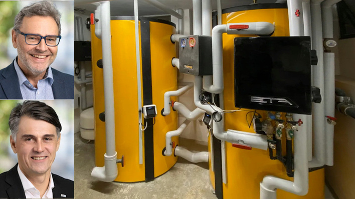 Mit der Elektrowärme steigt die Komplexität im Heizungskeller. Welche Unterstützung Handwerker bekommen, erklären Gerhard Rimpler (oben) und Markus Gundendorfer von My PV.