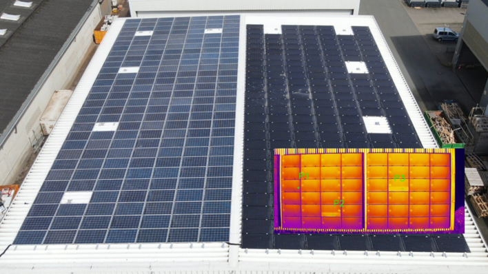 Thermografie mittels Drohnen fördert technische Mängel zutage.