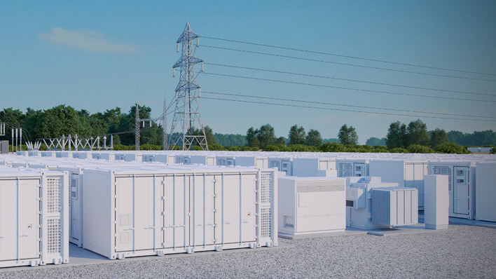 In Röhrsdorf bei Chemnitz hat der Bau eines Großbatteriespeichers begonnen.