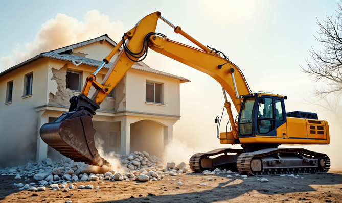 Haudrauf und weg: Ein Abriss scheint häufig die einfachere Lösung. Aber auch dabei können unliebsame Überraschungen auftreten.