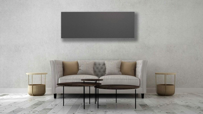 Infrarotheizfläche im Wohnzimmer.