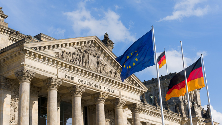 Der Bundestag im Reichstagsgebäude