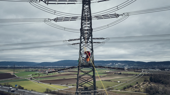 HGÜ-Ultranet-Leitung von NRW nach Bawü im Abschnitt von Mannheim nach Philippsburg.
