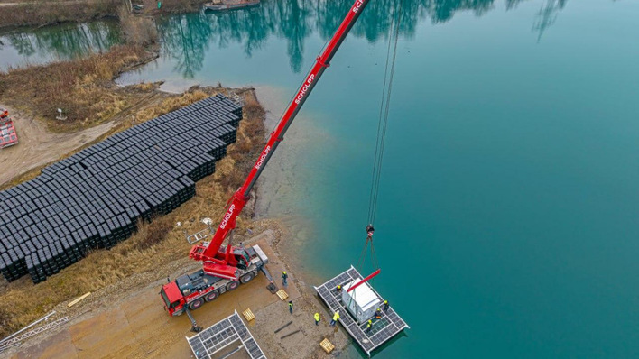 Die Anlage deckt 3,8 Prozent der gesamten Seefläche.