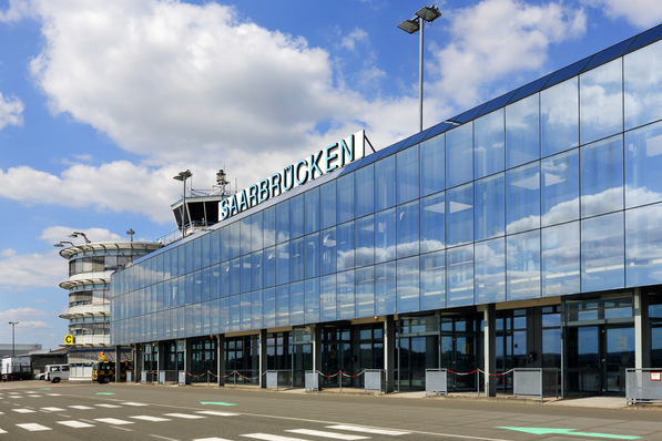 Flughafen in Saarbrücken: Die Wasserstoffinfrastruktur könnte bald eine wichtige Rolle spielen.
