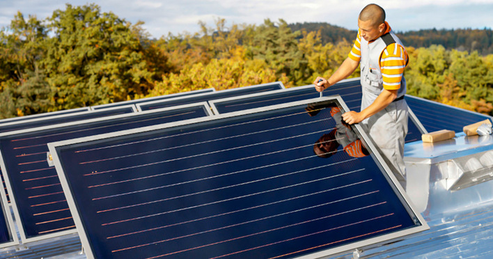 Solarthermie gilt als Erfüllungsoption für die Biotreppe.