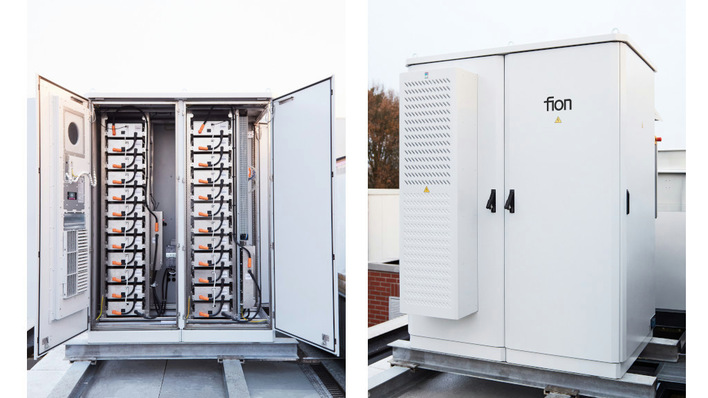 Mit den 200 Kilowattstunden Volumen kann der Speicher sowohl Lastspitzen kappen als auch Geld an der Börse verdienen.