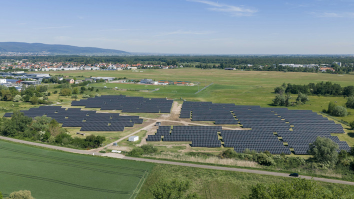 Der modernisierte Solarpark bei Neustadt an der Weinstraße.