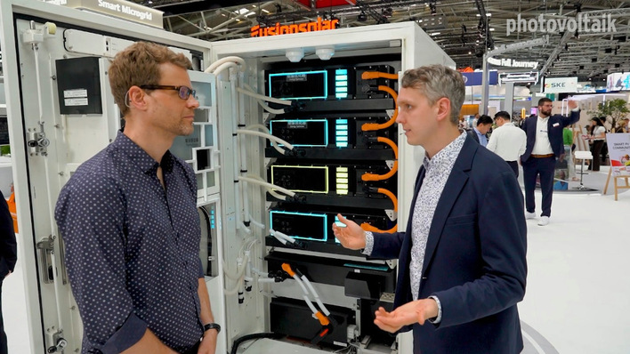 David Niehaus (rechts) von Huawei ist Experte für Speichersysteme.