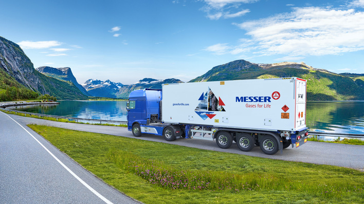 Messers neueste Generation von Wasserstofftankwagen