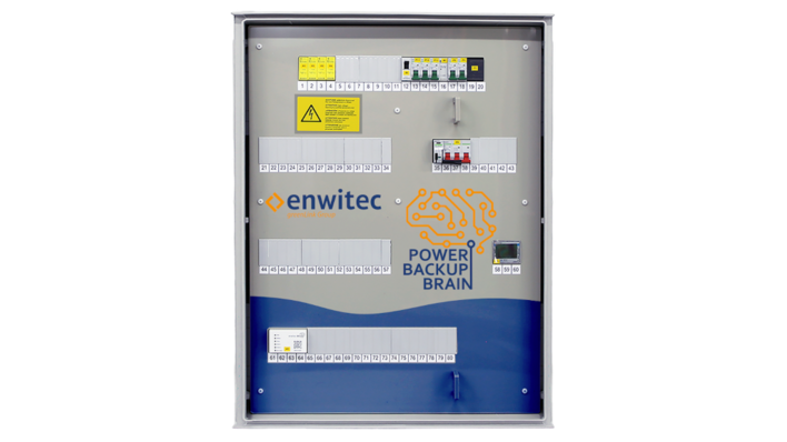 Powerbackup Brain ist ein vorverdrahteter Backup- und Energieverteiler.