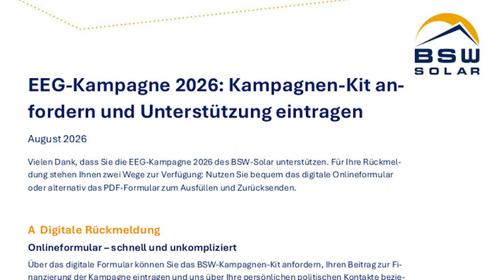 In den kommenden Wochen entscheidet sich die Zukunft des EEG.