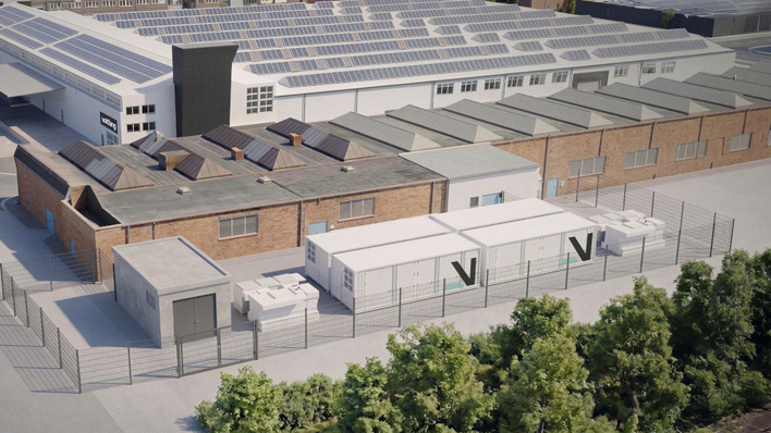Voltfang wird neben den vier Batteriecontainern auch zwei Mittelspannungsstationen installieren.