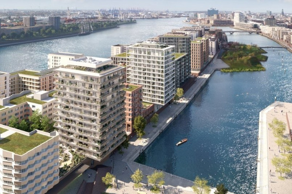 Für das Tide-Quartier in Hamburg stellt Enercity eine Wärmeleistung von mehr als 3.000 Kilowatt industrieller Abwärme bereit. Das entspricht der Heizlast von knapp 500 Einfamilienhäusern.