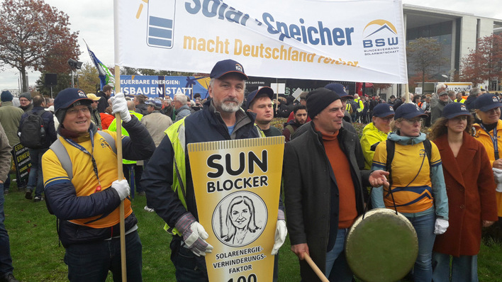 Die Solarbranche war stark vertreten, mit dem BSW und etlichen Firmen.