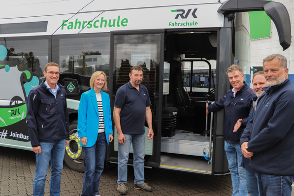 RVK-Mitarbeiter: Dr. Marcel Frank (Geschäftsführer), Nicole Thieler (Abteilungsleitung Personal & Recht), Lutz Lang, Heiko Herr (beide Fahrlehrer), Lars Grasemann (Leitung Akademie) und Ingo Krewitt (Fachbereichsleitung Fahrschule).